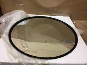 Medium Round Black Modern Mirror (24 in. H x 24 in. W) Customer Returns See Pictures