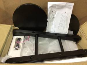 Element 24 in. Black Counter Stools (Set of 2) Customer Returns See Pictures