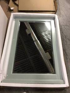 Vinnova Lorna 24 Bathroom Vanity Framed Wall Mirror in Finnish Green Customer Returns See Pictures