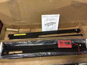 Black Metal Twin Bed Frame with Steel Slats (39 in W. X 14 in H.) Customer Returns See Pictures