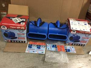 B-Air 14 HP Air Mover Blower Fan for Water Damage Restoration Carpet Dryer Floor Home and Plumbing Use in Blue Customer Returns See Pictures