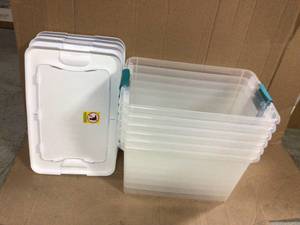 Sterilite 64 Qt. Latching Storage Box Customer Returns See Pictures