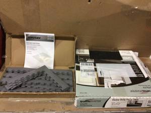 Husky 18.4 in. x 18.4 in. Gray Commercial PVC Garage Flooring Trim Kit Customer Returns See Pictures