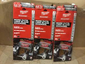 Milwaukee 44-78 in. 810 TPI Metal Deep Cut Extreme Band Saw Blade (3-Pack) For M18 FUELCorded Customer Returns See Pictures
