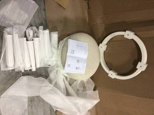 NewRidge White Backless Bar Height Stool Customer Returns See Pictures