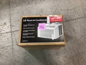 6,000 BTU 115-Volt Window Air Conditioner with Remote in White by LG Electronics