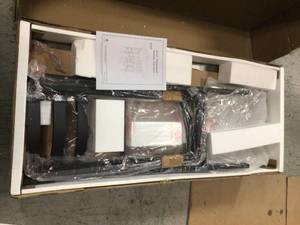 3 Piece Grey Wash Drop Leaf Counter Table Set by Welwick Designs Customer Returns See Pictures