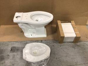 Lexington Tall Height 2-Piece 1.28 GPF Single Flush Elongated Toilet with Slow Close Seat in White by American Standard