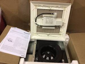 lot 47 image: Panasonic WhisperValue DC Exhaust FanLED Light and Night Light Customer Returns See Pictures