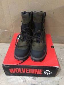 lot 57 image: Wolverine Mens Overman Waterproof 8 Work Boots - Composite Toe - Brown Size 12(M) Customer Returns See Pictures