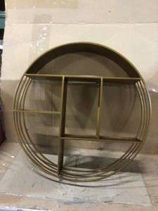 lot 74 image: Brooklyn Gold Circular Shelf Customer Returns See Pictures