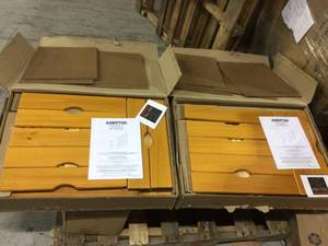 lot 75 image: Adeptus 7-Drawer Gate Leg Roll Cart Desk Customer Returns See Pictures