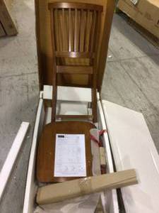 lot 77 image: 24 in. Distressed Oak Bar Stool Customer Returns See Pictures
