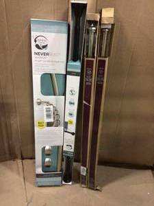 lot 36 image: Zenith 35603BN06 Premium Single Wide Curved Shower Rod Brushed Nickel Fits 60 To 72 Inch