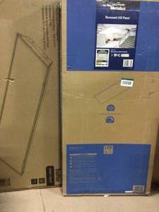 lot 41 image: EnviroLite 2 ft. x 4 ft. 128-Watt Equivalent White Prismatic Lens Integrated LED Commercial Grid Ceiling Troffer