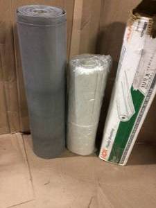 lot 48 image: HDX 10 ft. x 100 ft. Clear 6 mil. Plastic Sheeting PLUS OTHER ITEMS