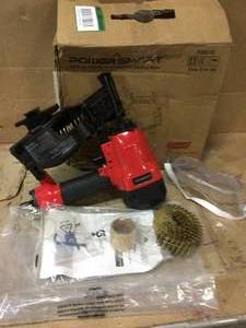 lot 63 image: PowerSmart Pneumatic 15-Degree Coil Roofing Nailer