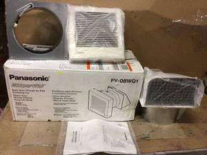 lot 73 image: Panasonic WhisperWall 70 CFM Wall Exhaust Bath Fan, ENERGY STAR