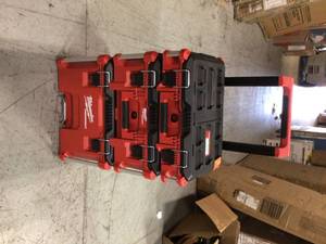 lot 108 image: PACKOUT 22 in. Modular Tool Box Storage System by Milwaukee