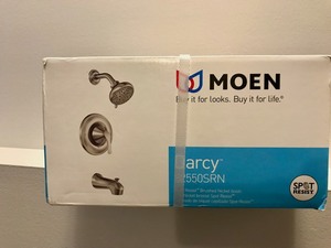 Moen - Darcy Single-Handle 5-Spray 1.75 GPM Tub and Shower Faucet in Spot Resist Brushed Nickel