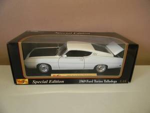 lot 7 image: 118 SCALE DIE-CAST - MAISTO SPECIAL EDITION 1969 FORD TORINO TALLADEGA. NEW IN BOX. GREAT PIECE - SEE PICTURES.