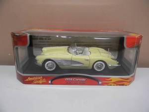 lot 54 image: 118 SCALE DIE-CAST - BACKLOT UNIVERSAL AMERICAN GRAFFITTI 1958 CORVETTE - AWESOME, NEW IN BOX - GREAT PIECE - SEE PICTURES