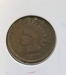 lot 04 image: 1908 INDIAN HEAD CENT