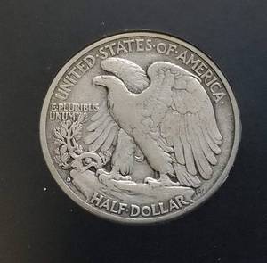 lot 09 image: 1938-D WALKING LIBERTY HALF DOLLAR BETTER DATE COIN