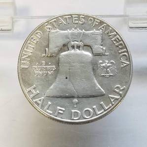 lot 25 image: 1954-S FRANKLIN HALF DOLLAR