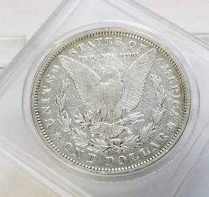 lot 26 image: 1891 MORGAN SILVER DOLLAR VF DETAILS CLEANED