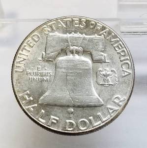 lot 43 image: 1956 FRANKLIN HALF DOLLAR UNC