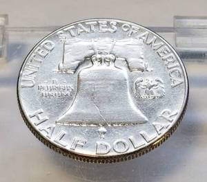 lot 52 image: 1957 FRANKLIN HALF DOLLAR