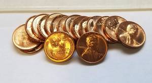 lot 05-A image: BU ROLL OF 1956-D US WHEAT CENTS (50 COINS)