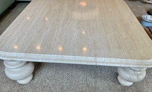 lot 219 image: Travertine Coffee Table