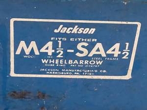 lot 130 image: Jackson Steel Framed Wheelbarrow