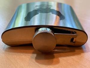 lot 186 image: Harley Davidson 6 Ounce Stainless Steel Flask
