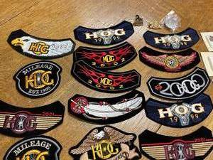 lot 272 image: Motorcycle Pins and Patches