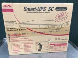 lot 27 image: MSRP $300 NEW Smart-UPSSC450VA120V&nbspAPC Smart-UPS SC 450VA 120V&nbspProfessional Grade Uninterruptible Power Supply Prevent Blackouts Brownouts Sags & Surges From Reaching Your Valuable Equipment
