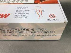 lot 30 image: ManaMed PlasmaFlow Aid In The Prevention Of Deep Vein Thrombosis For Lower Leg Extremity - Appears New In Package 