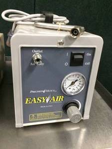 lot 46 image: Olympus CLK-3 Cold Light Supply Endoscopy Light Source and Precision Medical EasyAir Compressor