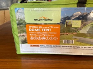 lot 23 image: New 4 Person Dome Tent