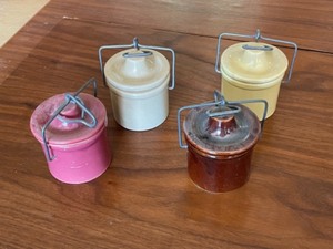lot 48 image: Stoneware, Small Crocks, Stein, Teapot