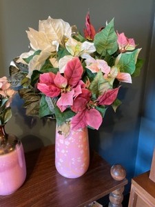 lot 113 image: Pottery Vases, Flowers and Teapot