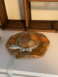 lot 164 image: Home Decor Rabbit, Egg, Cabinet, Small Wicker Chair
