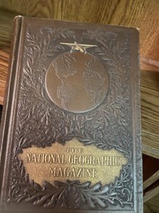 lot 190 image: Vintage Set of National Geographic Volumes July 1920-June 1936