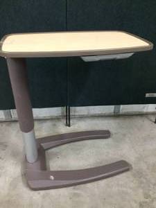 lot 4 image: MSRP $800 Award Winning Stryker Trufit Overbed Table With Vanity Mirror - Great Condition