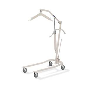 lot 7 image: MSRP $800 INVACARE&nbsp9805P 450LB PATIENT HYDRAULIC LIFT WITH DRIVE MEDICAL LARGE SIZE U SLING WITH HEAD SUPPORT - GREAT CONDITION