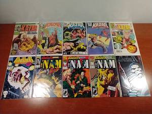 lot 10 image: 10 Marvel Comics - Ka-Zar & The Punisher