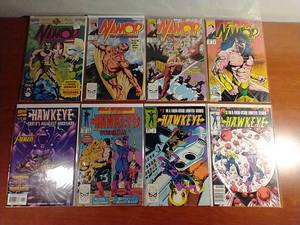 lot 13 image: 8 Marvel Comics - Namor & Hawkeye