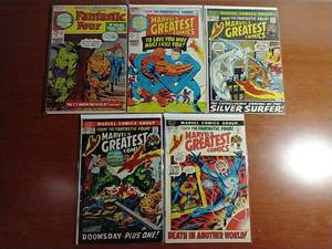 lot 31 image: 5 Marvels Greatest Comics (Fantastic Four)
